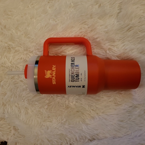 NIB STANLEY 40OZ QUENCHER H2.0 FLOWSTATE TUMBLER- TIGER LILY - Picture 2 of 6